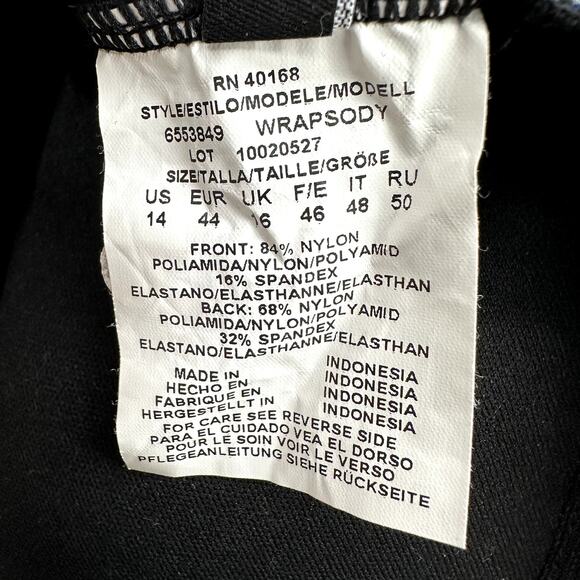 Miraclesuit Alhambra Wrapsody Tummy Control One-Piece Swimsuit Plunging Blue 14 - Picture 4 of 7